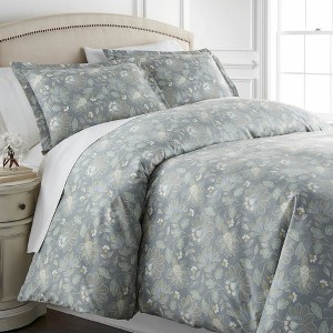 Southshore Fine Living Infinite Blossom Oversized ultra-soft Duvet Cover Set with shams - 1 of 4