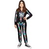 Tipsy Elves Kids Halloween Skeleton Costume - Comfy Easy Youth Jumpsuit - Front and Back Print with Zip Up Mask - 4 of 4