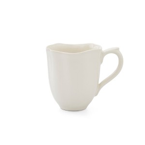 Portmeirion Sophie Conran Floret Mug, Creamy White Textured Coffee Cup with Balanced Grip - 14 oz Stoneware Mug, Dishwasher & Microwave Safe - 1 of 4