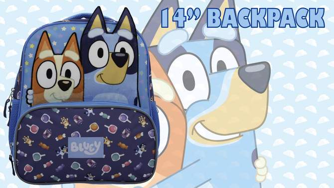 Bluey Kids&#39; 14&#34; Backpack, 2 of 10, play video