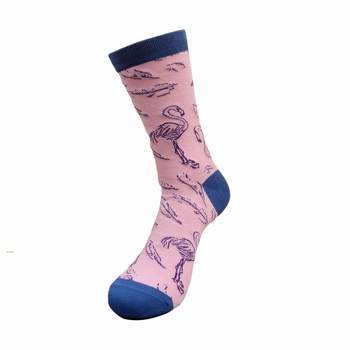 Flamingo Pattern Socks (Women's Sizes Adult Medium) from the Sock Panda