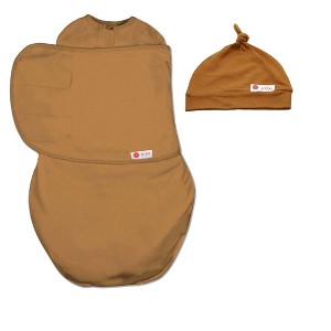 embe Newborn Swaddle Wrap and Top Knot Hat Set (0-3 months) - 1 of 2