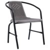 vidaXL Garden Dining Set Beige PE rattan 8-seater Adjustable Footrests - 3 of 4