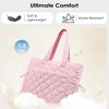 Generic Tote Bag for Women, 25L Puffy Tote Travel Bag, Lightweight Shoulder Work Gym Handbag, Quilted 15.6" Laptop Bag - 4 of 4