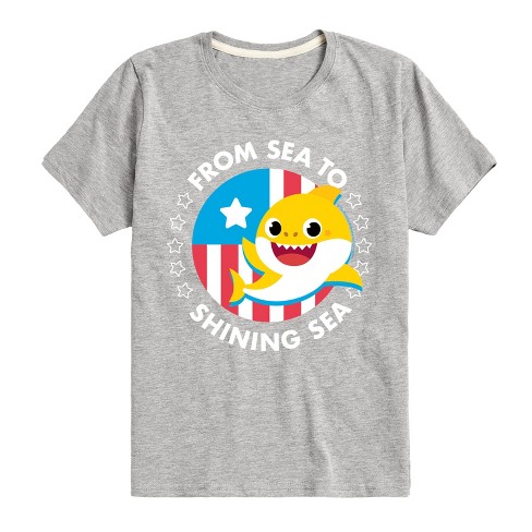 Boys' - Baby Shark - From Sea to Shining Sea Short Sleeve Graphic T-Shirt - image 1 of 4