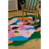 Lany Space Maggie Stephenson Unique Shaped Harmonia Community Green Rug - 4 of 4