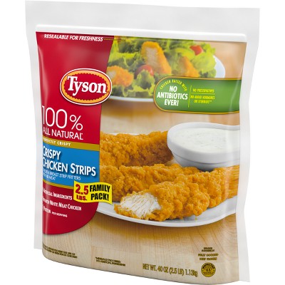 Tyson Crispy Chicken Strips Family Pack Frozen - 2.5lbs : Target