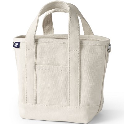 Lands' End Open Top Canvas Tote Bag