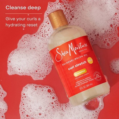 SheaMoisture Curl Stretch Shampoo Kalahari Melon Oil & Marula Oil Infused with Hyaluronic Serum for Type 4 Hair - 13 fl oz