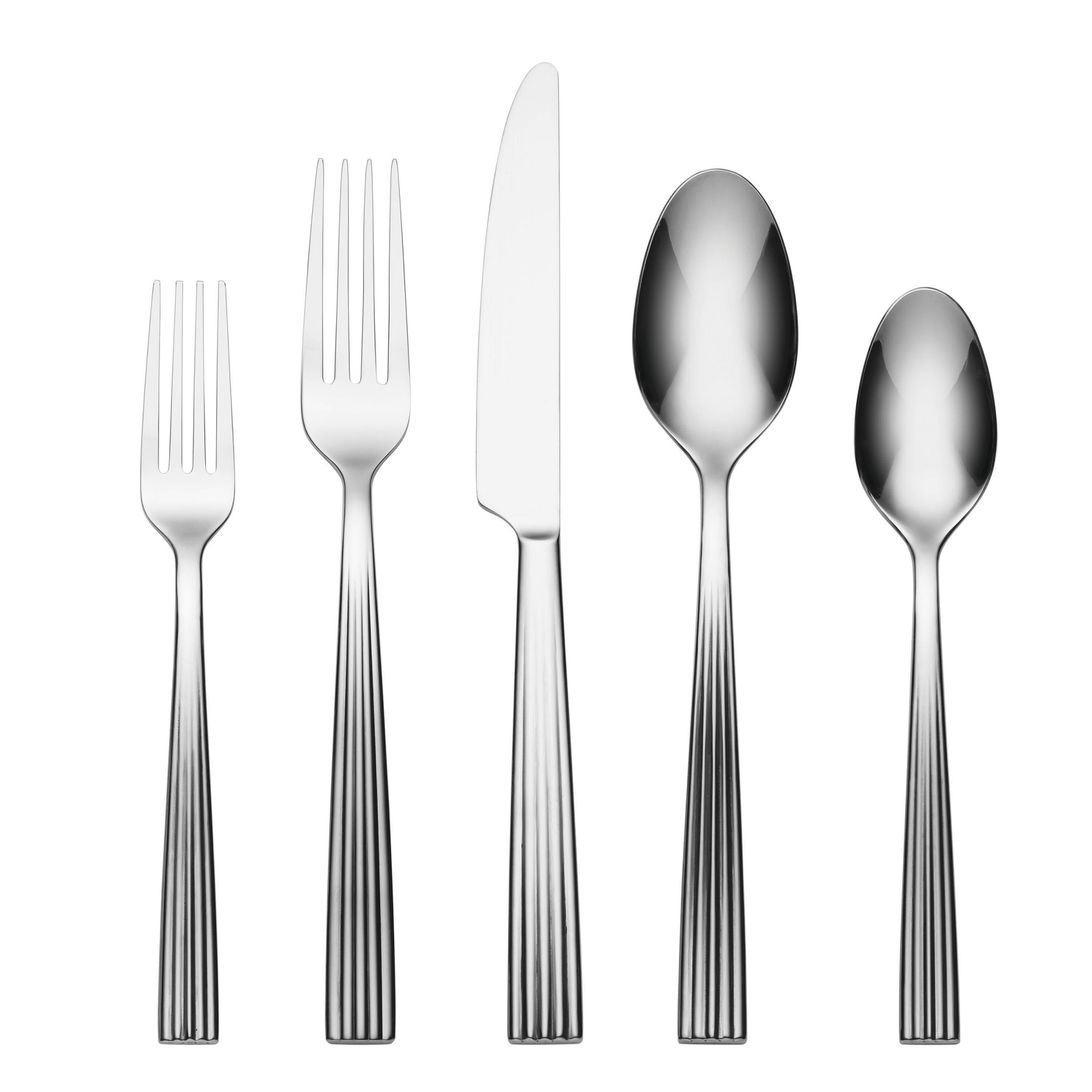 Oneida 20pc Stainless Steel Kennedy Flatware Set: Silverware Set, Service for 4, Dishwasher-Safe, Contemporary Style