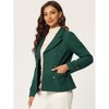 INSPIRE CHIC Women's Notched Lapel Double-Breasted Pea Coat - 2 of 4