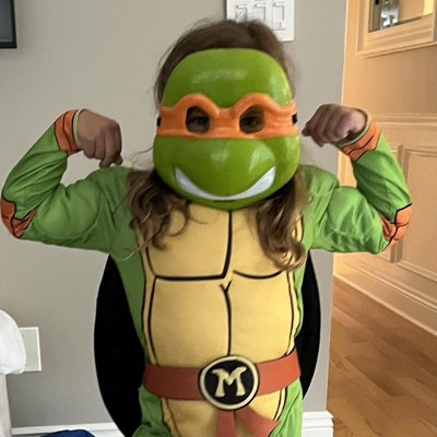 Kids' Teenage Mutant Ninja Turtles Michelangelo Halloween Costume Jumpsuit  With Mask : Target