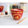 Boom Trendz Year Of The Ox Chinese Zodiac 16-Ounce Ramen Bowl and Chopstick Set - 4 of 4