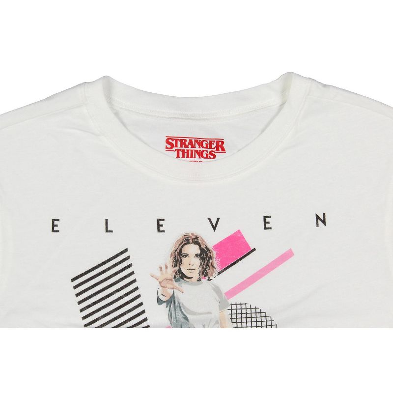 Stranger Things Womens' Eleven Friends Don't Lie Long Sleeve Crop Top Adult, 4 of 5
