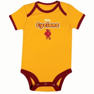 NCAA Iowa State Cyclones Infant Toddler Boys' 3pk Bodysuit - 1 of 4