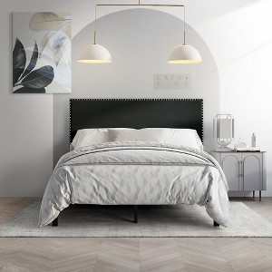 ChaletPosh Twin Size Upholstered Bed - 1 of 4