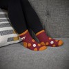 NCAA Virginia Tech Hokies Big Dot Fuzzy Sleep Soft Socks: Polka Dot Knit Ankle Apparel - 3 of 3