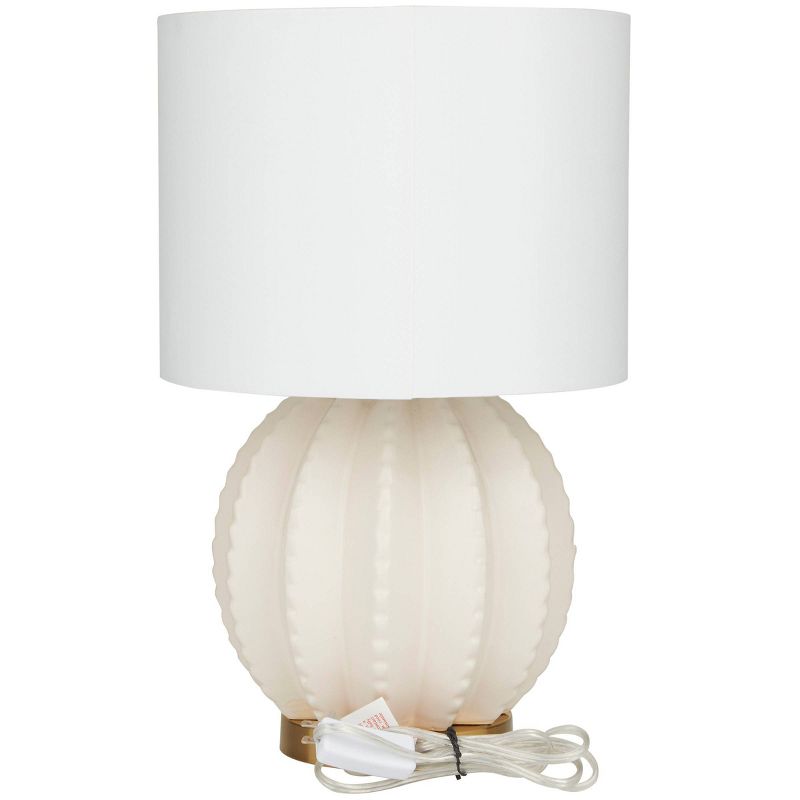 Ceramic Gourd Style Base Table Lamp with Drum Shade Cream - CosmoLiving by Cosmopolitan, 5 of 6