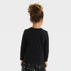 Toddler Girls' Halloween Daisy Long Sleeve T-Shirt - Cat & Jack™ Black - 3 of 4
