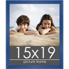 PosterPalooza | Classic Modern Blue Picture Frame - UV Acrylic, Foam Board Backing, Hanging Hardware - 2 of 4