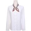 INSPIRE CHIC Women's Polka Dots Stripes Skinny Long Satin Ribbon Neck Scarves 1Pc - 2 of 4