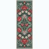 Washable Floral Rug, Soft Non-Slip, Low Pile, Stain Resistant—Ideal for Living Room, Bedroom, Dining, Office - 3 of 4