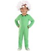 HalloweenCostumes.com 4T   Toddler’s Puffball Dandelion Halloween Costume | Cute Green Flower Plant Jumpsuit with Headpiece, White/Green/Green - 4 of 4