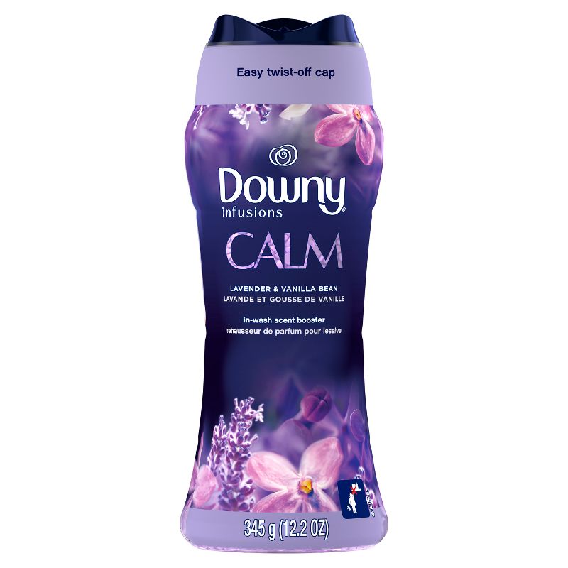 Downy Infusions Calm Lavender & Vanilla Bean Scent In-Wash Booster Beads, 1 of 12