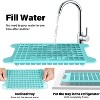 LunaLulinlk 4-piece set of mini ice cubes and ice bucket (with lid) Blue small ice cubes with ice scoop - 3 of 4