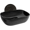 ALFI  Isabella Plus Collection Rectangular Above Mount Basin with an Embossed Exterior, Smooth Interior, and Center Drain - 3 of 3