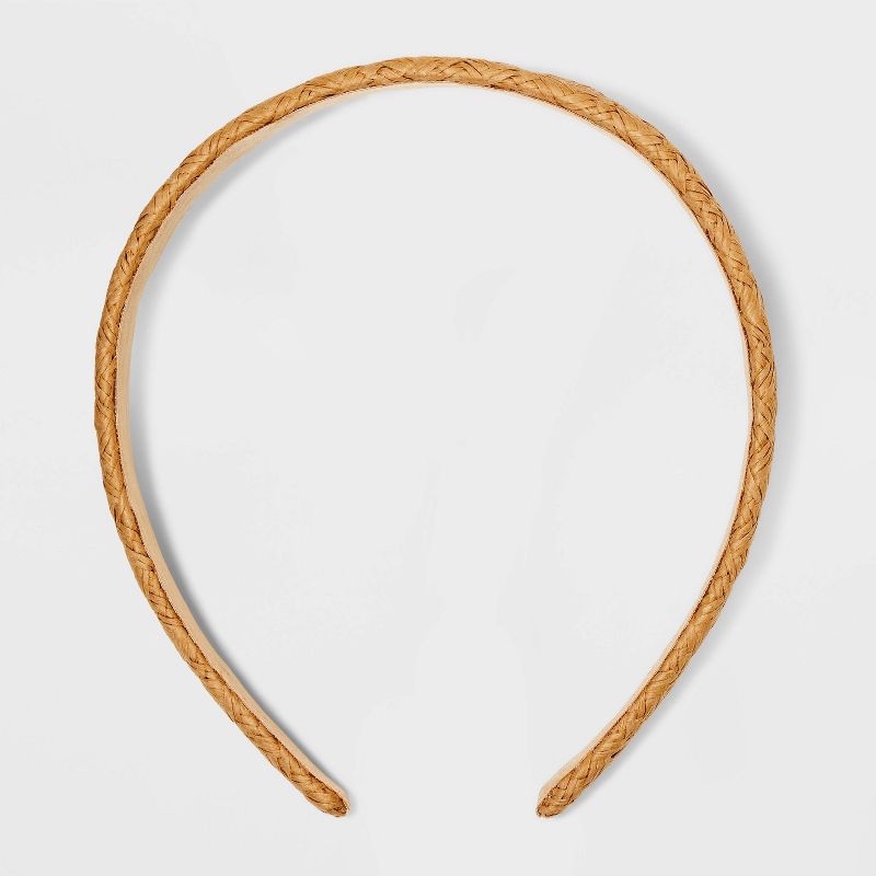 Raffia Headband - A New Day&#8482; Tan, 1 of 5