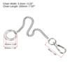 Unique Bargains Wallet Jeans Belt Handbag Nickel Plated Metal Clip Closure Chains - 2 of 4