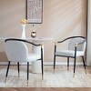 Christopher Knight Home Olors Upholstered Iron Dining Chair with King Louis Back - image 2 of 4