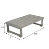 Christopher Knight Home Zip Outdoor Acacia Wood Loveseat and Coffee Table Set with Cushions - 4 of 4