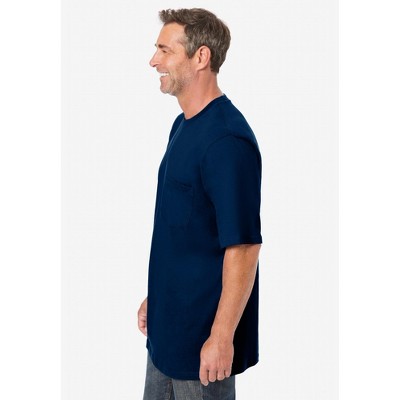 KingSize Shrink-Less Lightweight Pocket Crewneck T-Shirt