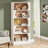 Hommoo 71" Wood 5-Tier Bookcase White - 4 of 4