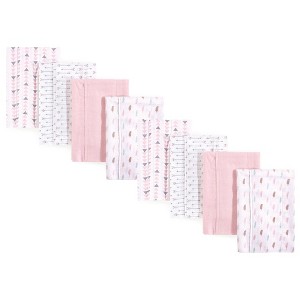 Luvable Friends Cotton Poly Flannel Burp Cloths 8-Pack, One Size - 1 of 1