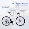 Kumasinova 700C Hybird Bike with Shimano 24-Speed Gears for Adults,City Bicycle with Aluminum Alloy Frame,Rigid Suspension,Disc Brake - 3 of 4