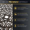 Kinger Home 41-inch Patio Outdoor Dining Table, Round Outdoor Dining Table, Aluminum Patio Furniture, Bronze - 3 of 4