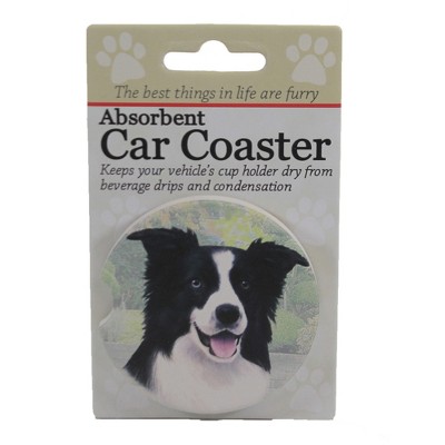 Car Coaster 2.5" Border Collie Car Coaster Absorbant E & S Pet  -  Coasters