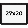 PosterPalooza | Modern Shadow Box 1" Depth Black Picture Frame - UV Acrylic, Backing Board, Hanging Hardware - 2 of 4