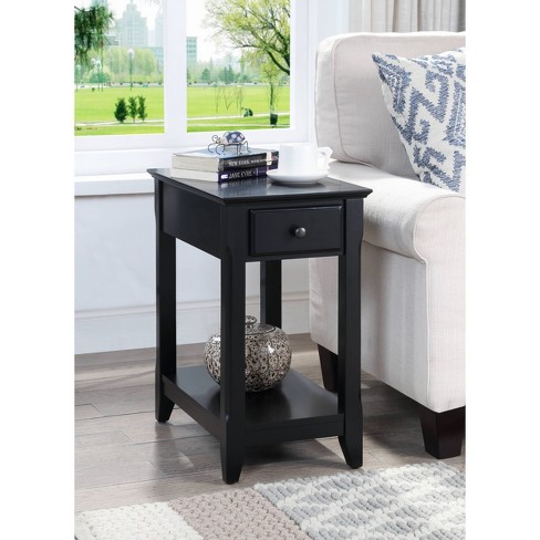 13" Bertie Accent Table Black Finish - Acme Furniture - image 1 of 4