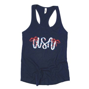 Simply Sage Market USA Cursive Coquette Racerback Tank - 1 of 3