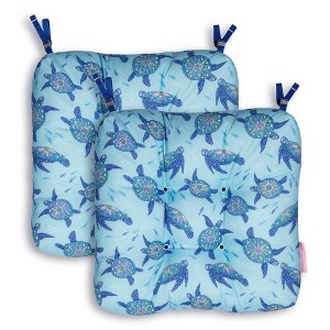 Vera Bradley 2pc 19"x19" Outdoor Patio Chair Cushions - 1 of 4