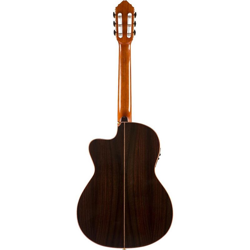 Lucero LFN200SCE Spruce/Rosewood Thinline Acoustic-Electric Classical Guitar Natural, 4 of 7