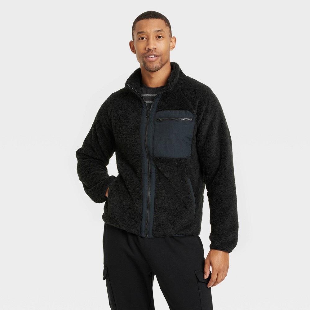 Men's Zip-Up Sweatshirt - Goodfellow & Co Black L