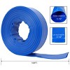 Syemin Drip Irrigation 100Ft Pool Backwash Hose Heavy Duty Reinforced Water Discharge Hose for Swimming Pool Filter Pump with 2 Clamp, Blue, 2"*2"*2" - 3 of 4