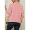 Women's 3/4 Sleeve Open Front Cropped Cardigan Sweater Elegant Shrugs for Women - 4 of 4