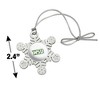 Wright State Secondary Logo Metal Snowflake Christmas Tree Holiday Ornament - 3 of 3
