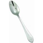 Winco 0031-03, 7.56" Peacock Extra Heavy 18-8 Stainless Steel Dinner Spoon, Classic Old Fashioned Soup Spoons, 12/Pack
